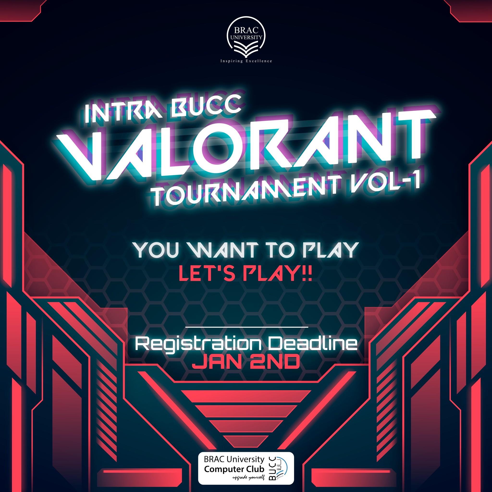 Intra BUCC Valorant tournament Vol - 1